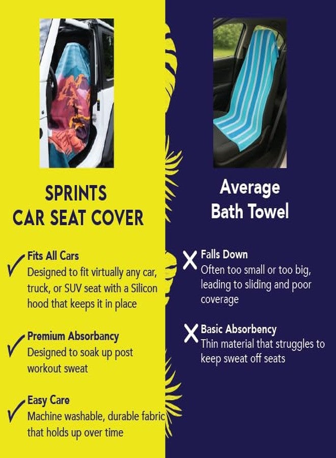 Sprints Athletic Running Towel, Full-Sized, Car Seat Cover - Moisture Wicking (Sasquatch) - Image 3